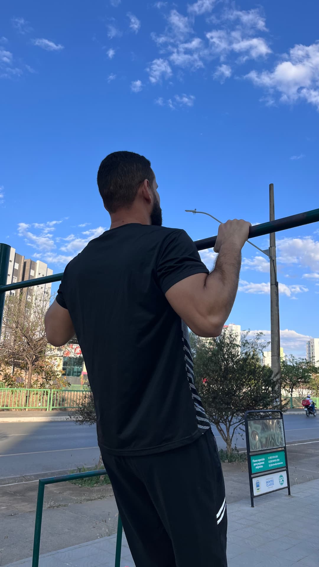 Helton Amaro em treinamento