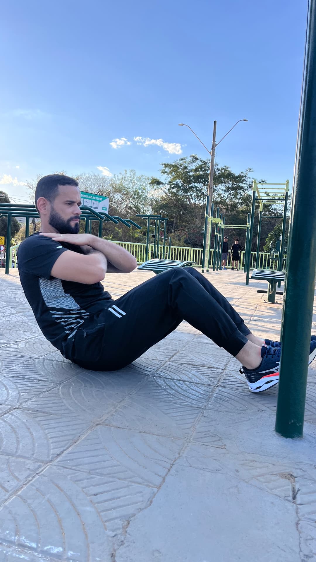 Treino de abdominal